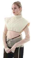 キルティングクロップベスト/QUILTING CROPPED VEST