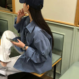 [Belied made/6 color] ピクニックツイルオーバーサイズフィットシャツ