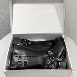 リングバックルビッカーミドルブーツ (3 Color)