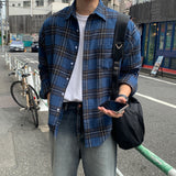 ロイヤルセミオーバーサイズフィットチェックシャツ