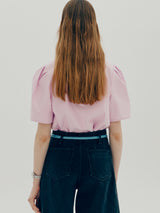 ネックポイントトップ / Neck point top - Lavender