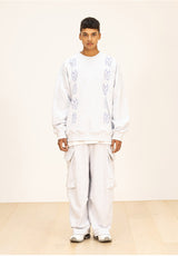 MNボウンオーバーサイズスェットシャツ/MN BONE OVERSIZED SWEAT SHIRTS