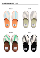 Stripe room shoes (4design)
