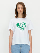 Bemuse heart tee - Baby pink (6699097751670)