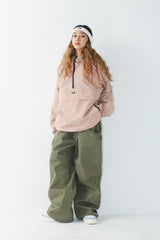 ロゴコットンスーパーワイドパンツ / BSR2223FWPT005 LOGO COTTON SUPER WIDE PANTS KHAKI