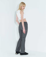 コーテッドバックスリットジーンズ / Coated Back Slit Jeans _ Grey