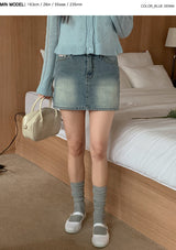 Daily Raw Denim Mini Skirt