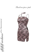 フローラルツーピース-トップス/FLORAL TWO PIECE-TOP[pink]