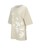 SWALLOW T-SHIRTS BEIGE (6635887427702)