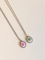 フラワーペンダントネックレス (2 Designs)