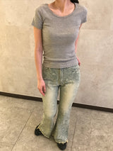 Hera boots cut denim pants 