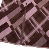 CHECK PATTERN KNIT LONG SKIRT [BROWN]