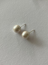 [92.5silver] コットンパールピアス