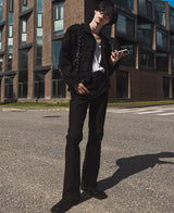 サークルブーツカットズボン/Circle bootcut trousers