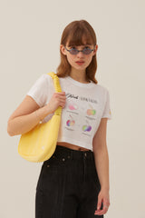 チェリーブラー半袖Tシャツ／CHERRY BLUR SHORT SLEEVE T-SHIRT [WHITE]