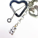 Ink marble bear keychain (2color) (6685432578166)