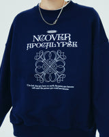 APOCALYPSE CLOVER SWEATSHIRT-NAVY (6680896536694)
