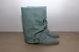 Hug belt boots _Sage denim