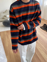 Angora color mix knit
