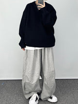 ウールニットスウェットシャツ/wool knit sweatshirt