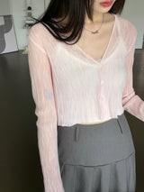 アガブレースクロップナッシュキャミソール / Agave lace cropped sleeveless sleeveless