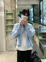 ミニマルビッグカラークロップドシャツ (Unisex)
