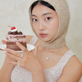 スパークリングツーチェインネックレス / sparkling two chain necklace