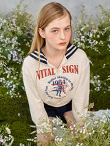 フィギュアスケートハーフジップアップスウェットシャツ / Figureskate Half Zip-up Sweatshirt