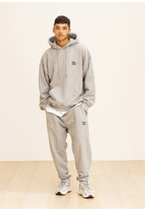GRATING EMBLEM OVERSIZED HOODIE