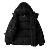 オーバーフィットフードダックダウン/OVERFIT HOOD DUCK DOWN-BLACK