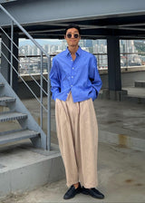 レイストライプクロップシャツ / Ray Stripe Crop Shirt 2COLOR
