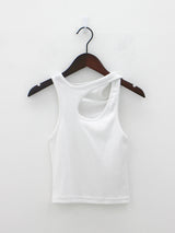 ショルダーカットスリーブレス/Shoulder-cut sleeveless (2color)