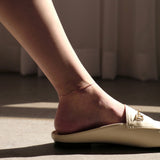 シルバーシンスネークチェーンアンクレット(スペアチェーン)/silver thin snake chain anklet (14K gold plated / spare chain)
