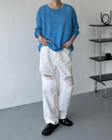 SOブランクビンテージホワイトデニムパンツ / SO Blanc Vintage White Denim Pants