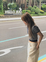 Marshmallow stripe knit 