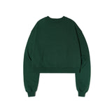 VZ Printing Crop Sweat Shirts Green
