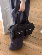Tatoon nylon two-pocket shoulder bag