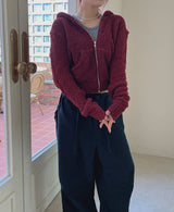クラウドフードジップアップ/Cloud Hood Zip Up (3color)