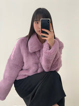 [MADE] Pudding Fur Jacket (Lavender Purple)