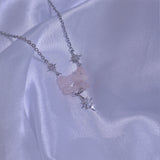 Rose Quartz Twinkle Necklace
