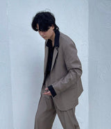パイプ ピンタック ジャケット / OWN Pipe Pintuck Jacket (Set - Up / 2 colors)