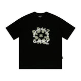 フラワーリーフロゴTシャツ / flower leaf logo t-shirts - BLACK
