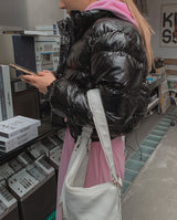 サイレンスグロッシークロップダウンジャケット