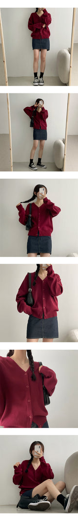 オツVニットカーディガン / Otsu V-Knit Cardigan