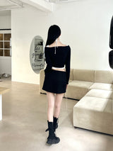ボレロクロスストラップラインカーディガン / 943. Bolero cross strap line cardi (3color)