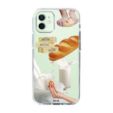 ブレッドアンドミルクジェリースマホケース/Bread and milk jelly case