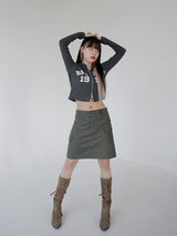 ベルリン2WAYクロップフードジップアップ / Berlin Two-Way Crop Hood Zip Up (4color)