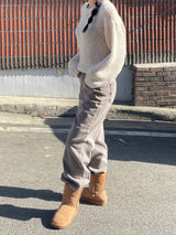 Chestnut latte wide pants