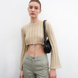 KNOTTED FLAP BAG_BLACK