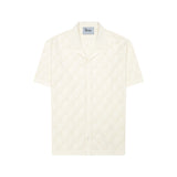 DVRK PRIVÉ POINTELLE ニット モノグラム シャツ - クリーム
